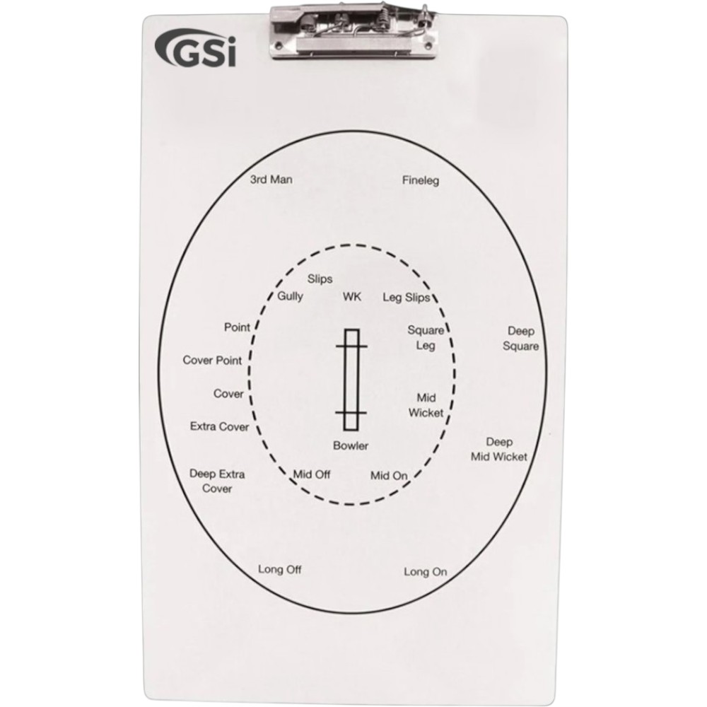 Cricket Acrylic Coach Tactic Clipboard